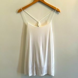 YA boutique size large tank racer back white